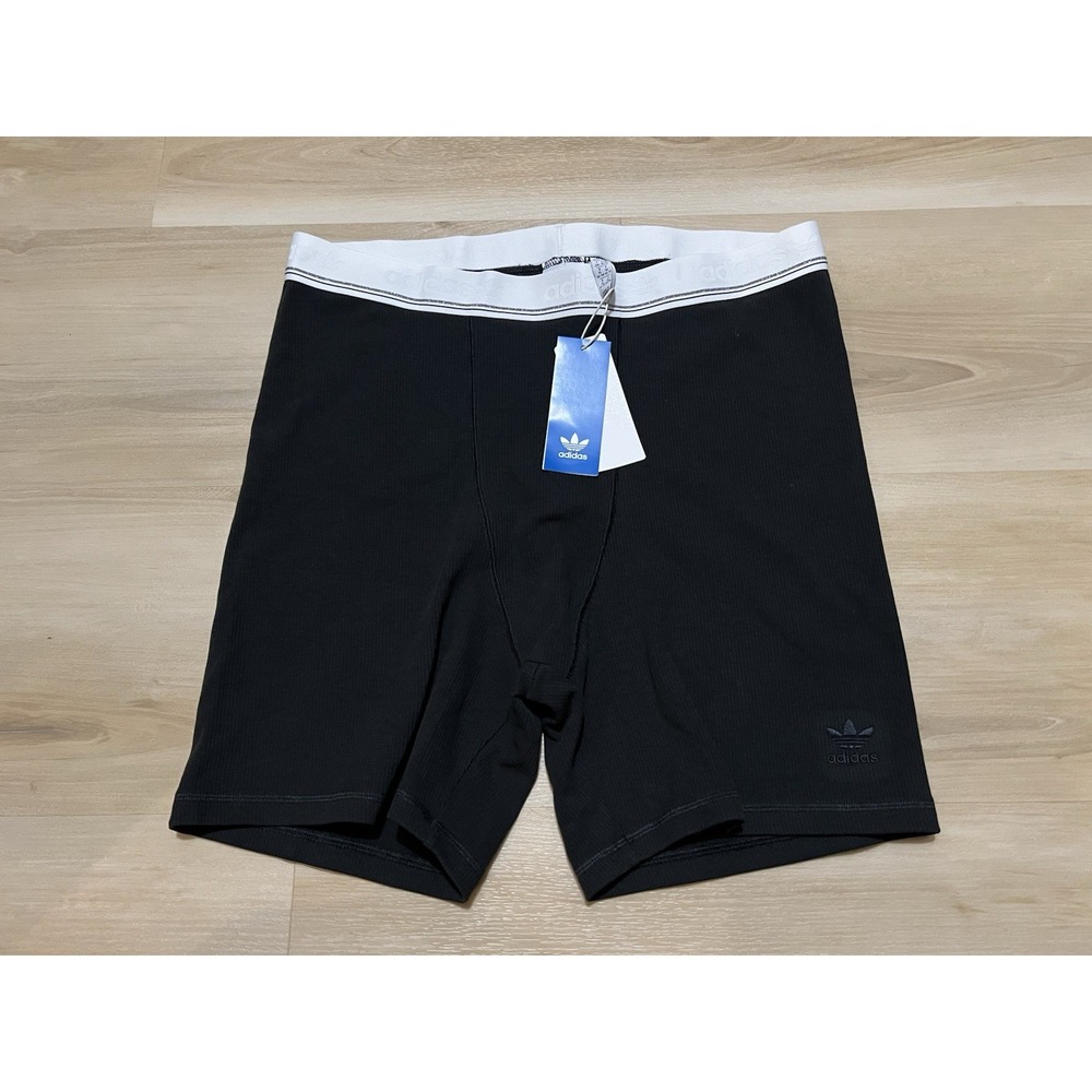 NWT Adidas Ribbed Shorts Tights Womens Black XL NEW CS Rib Short IS2364